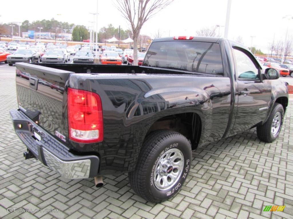 2008 Sierra 1500 Regular Cab - Onyx Black / Dark Titanium photo #5