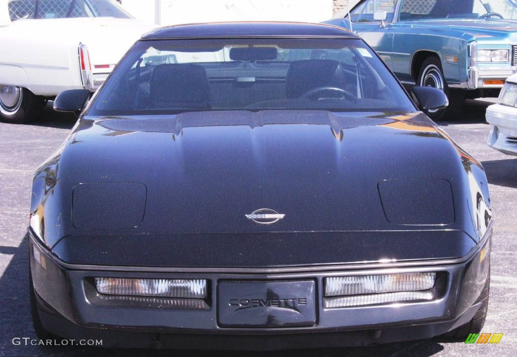 1990 Corvette Coupe - Black / Black photo #4