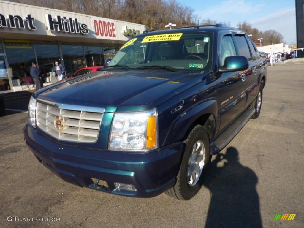 2005 Escalade EXT AWD - Rip Tide Blue / Pewter photo #8