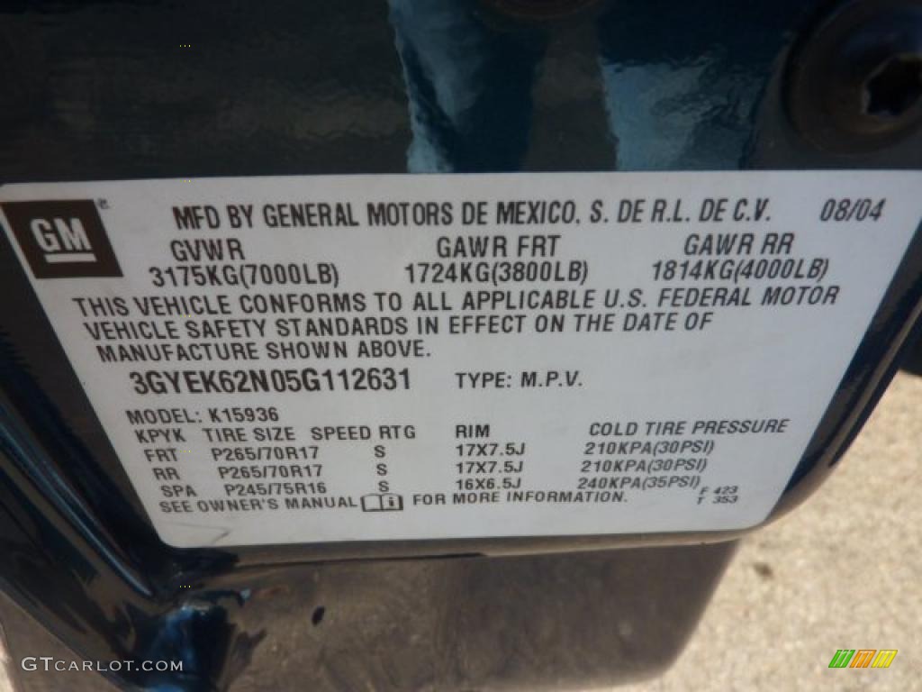 2005 Escalade EXT AWD - Rip Tide Blue / Pewter photo #24