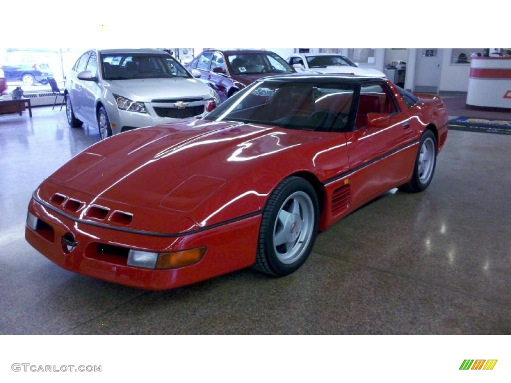 1990 Corvette Callaway Coupe - Bright Red / Red photo #1