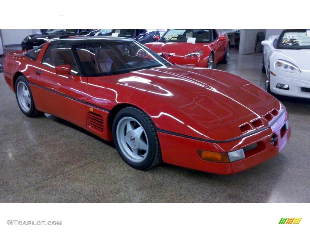 1990 Corvette Callaway Coupe - Bright Red / Red photo #3