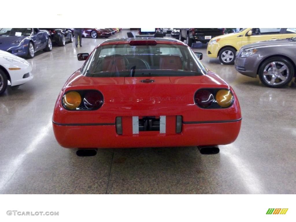 1990 Corvette Callaway Coupe - Bright Red / Red photo #5