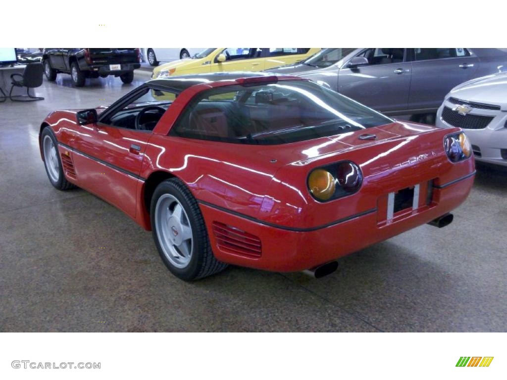 1990 Corvette Callaway Coupe - Bright Red / Red photo #6