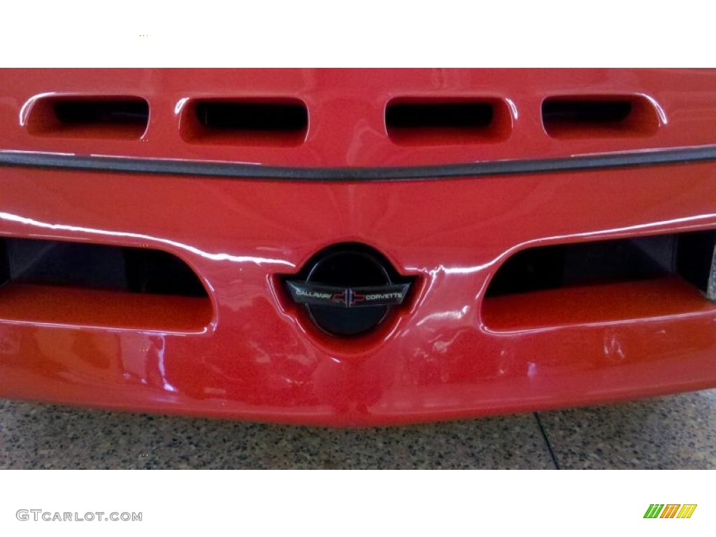 1990 Corvette Callaway Coupe - Bright Red / Red photo #7