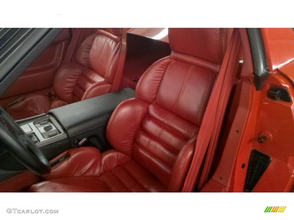Red Interior 1990 Chevrolet Corvette Callaway Coupe Photo #42541969