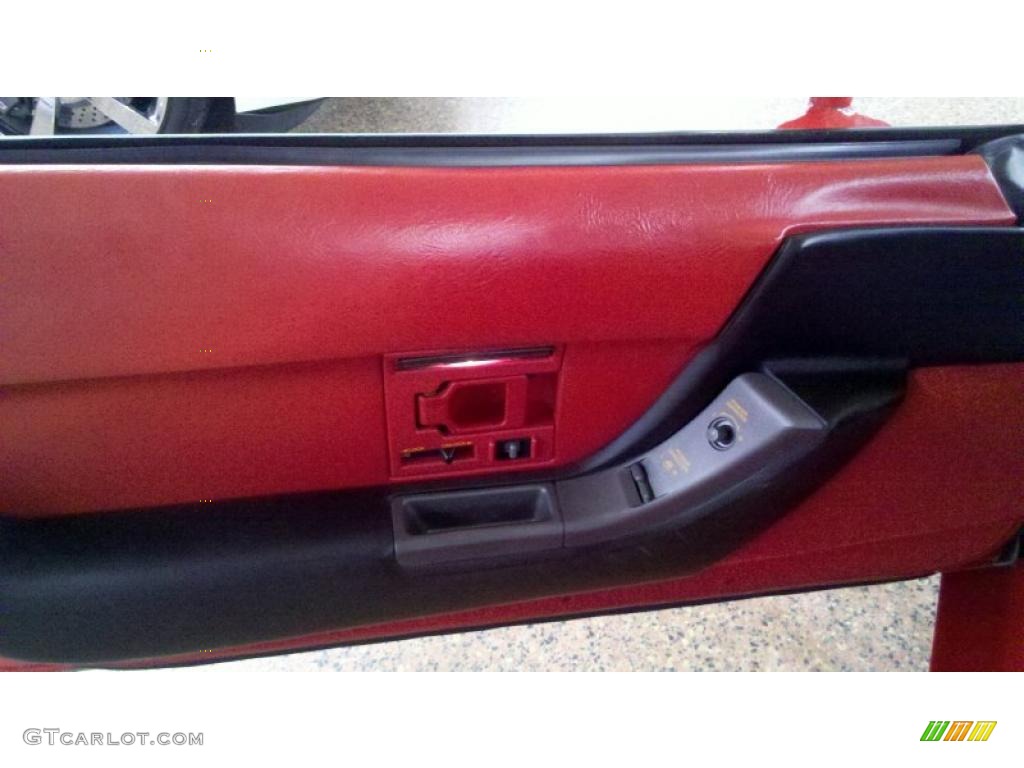 1990 Chevrolet Corvette Callaway Coupe Red Door Panel Photo #42541985