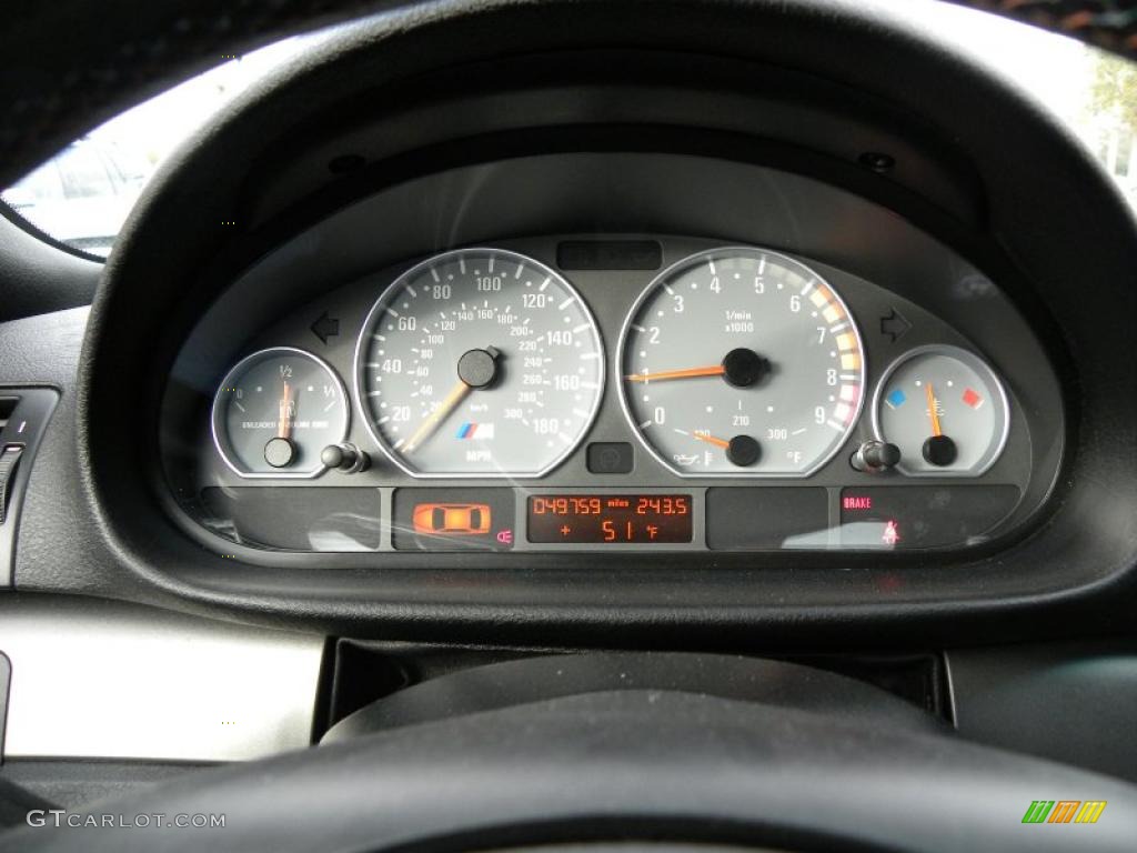 2002 BMW M3 Convertible Gauges Photo #42542389