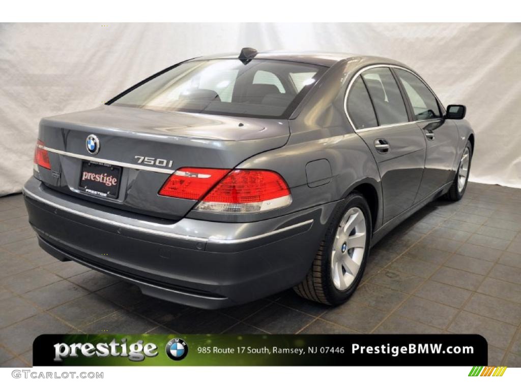 2008 7 Series 750i Sedan - Titanium Grey Metallic / Black photo #2