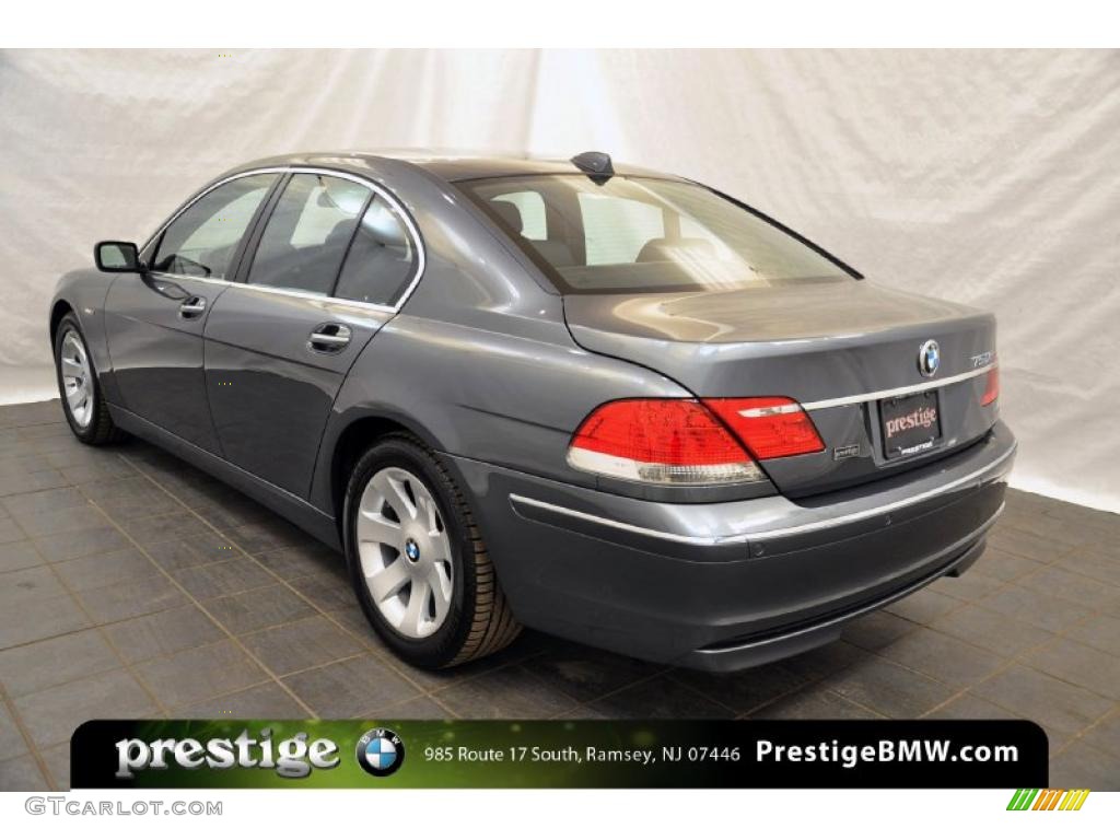 2008 7 Series 750i Sedan - Titanium Grey Metallic / Black photo #4