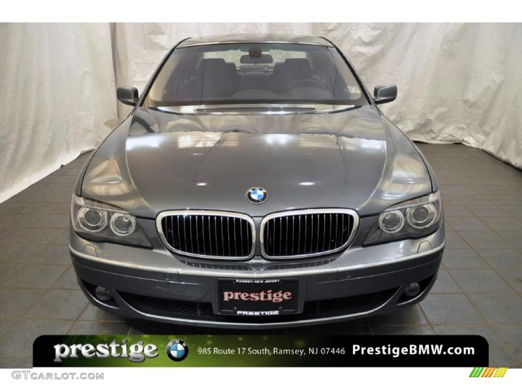 2008 7 Series 750i Sedan - Titanium Grey Metallic / Black photo #5