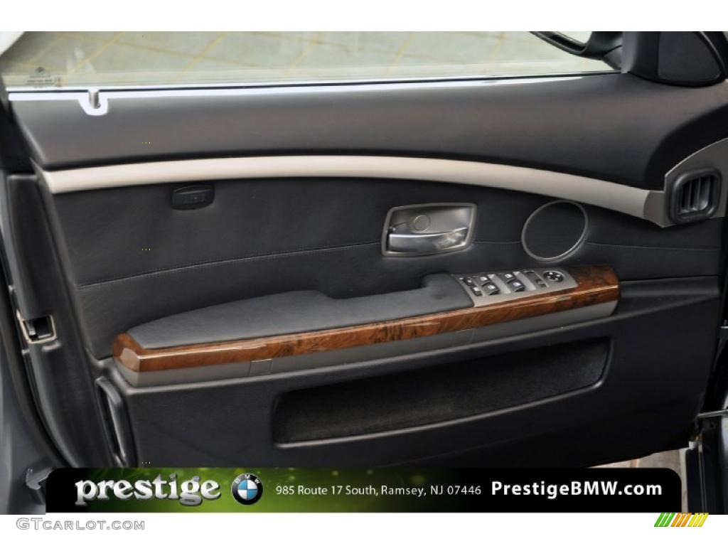 2008 7 Series 750i Sedan - Titanium Grey Metallic / Black photo #9