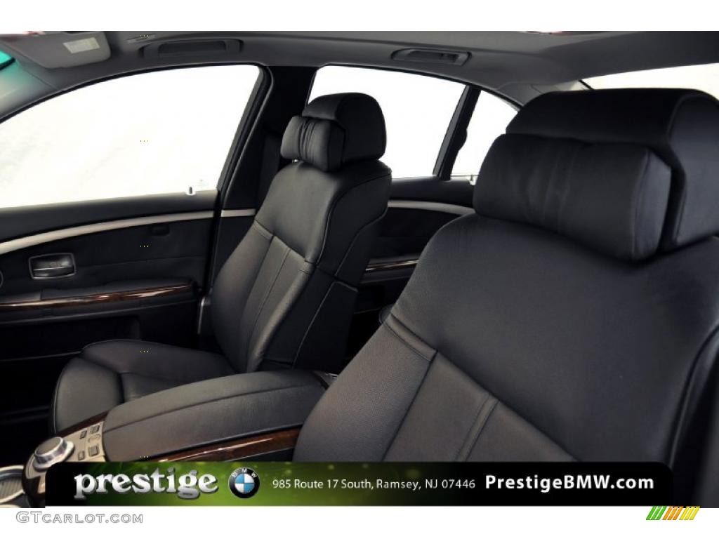 2008 7 Series 750i Sedan - Titanium Grey Metallic / Black photo #10