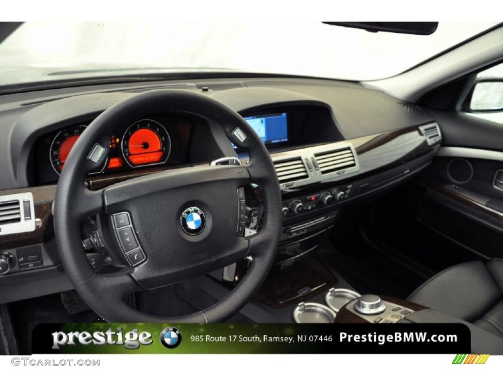 2008 7 Series 750i Sedan - Titanium Grey Metallic / Black photo #14