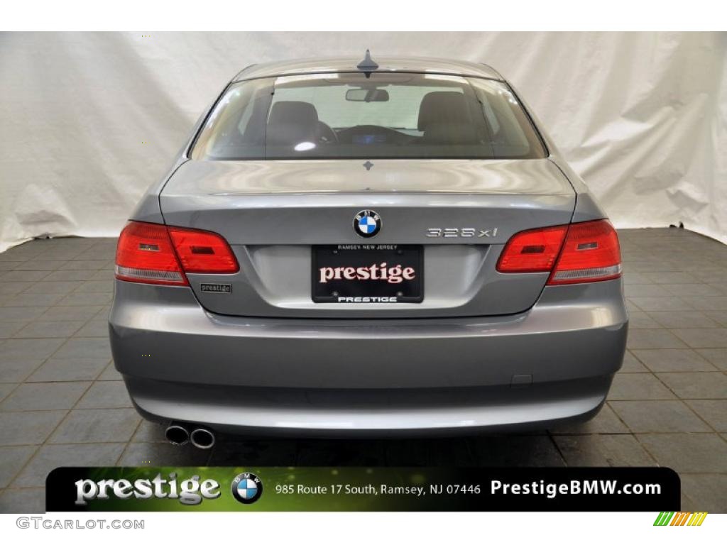 2008 3 Series 328xi Coupe - Space Grey Metallic / Black photo #3