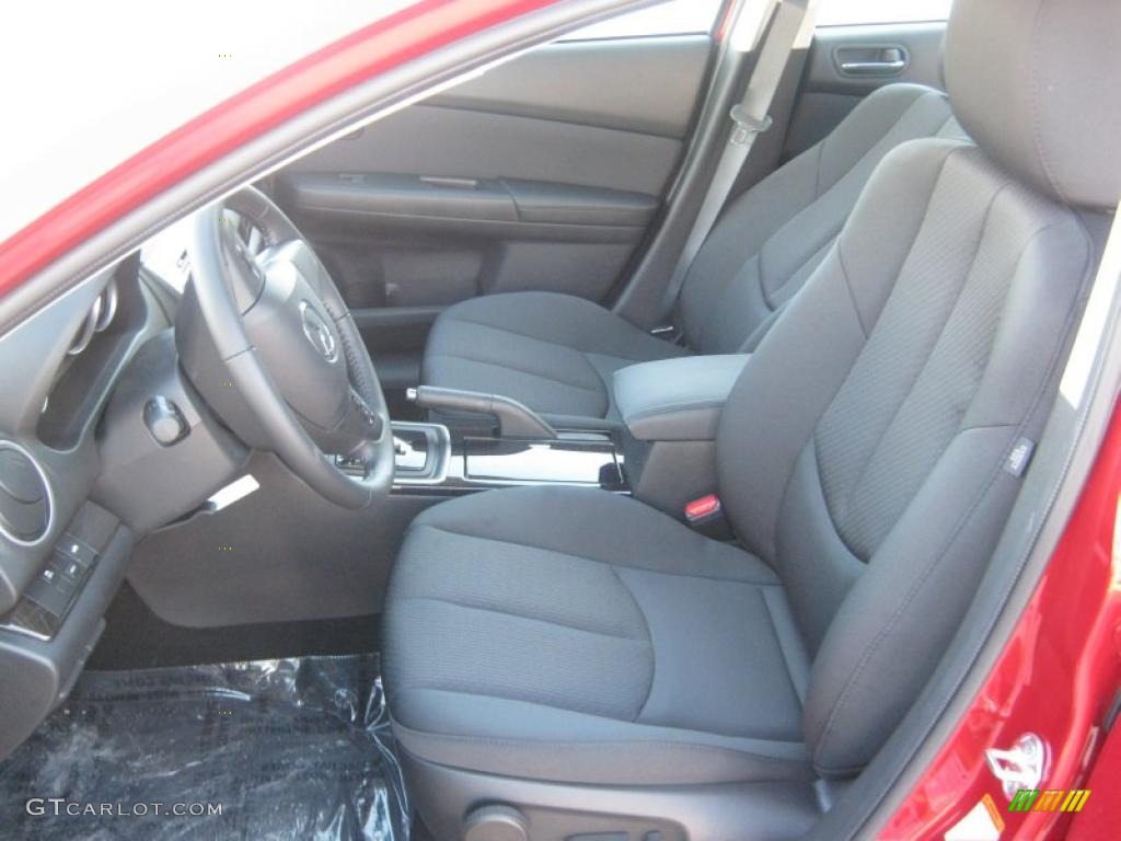 Black Interior 2011 Mazda MAZDA6 i Touring Sedan Photo #42545337