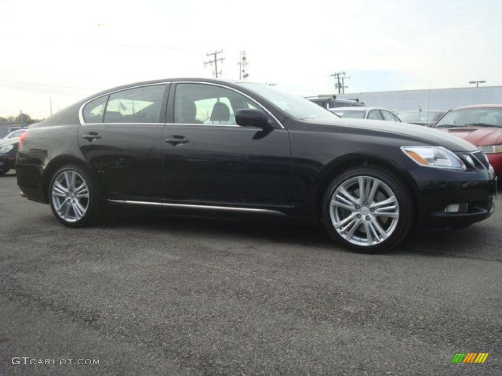 Obsidian Black 2007 Lexus GS 450h Hybrid Exterior Photo #42546037