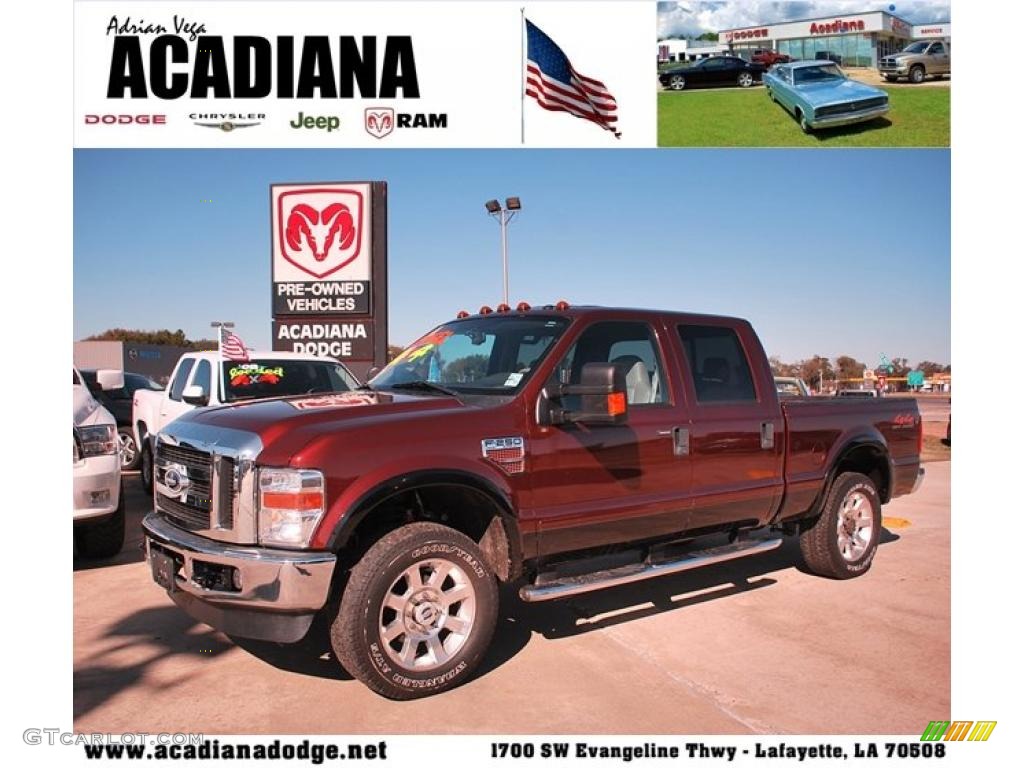 Royal Red Metallic Ford F250 Super Duty