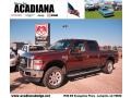 2009 Royal Red Metallic Ford F250 Super Duty Lariat Crew Cab 4x4  photo #1