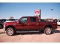 2009 Royal Red Metallic Ford F250 Super Duty Lariat Crew Cab 4x4  photo #2