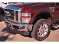 2009 Royal Red Metallic Ford F250 Super Duty Lariat Crew Cab 4x4  photo #12