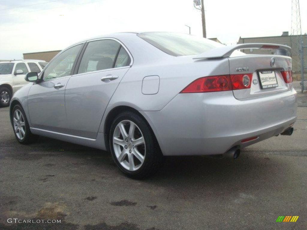 Satin Silver Metallic 2004 Acura TSX Sedan Exterior Photo #42547181