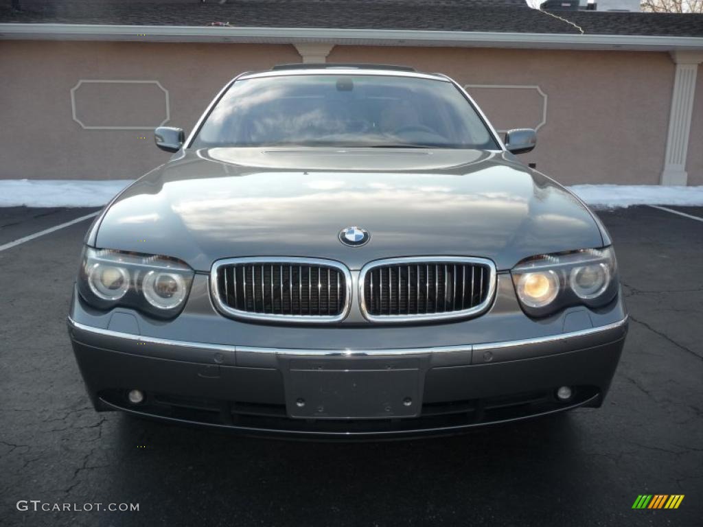 2005 7 Series 745Li Sedan - Titanium Grey Metallic / Dark Beige/Beige III photo #8
