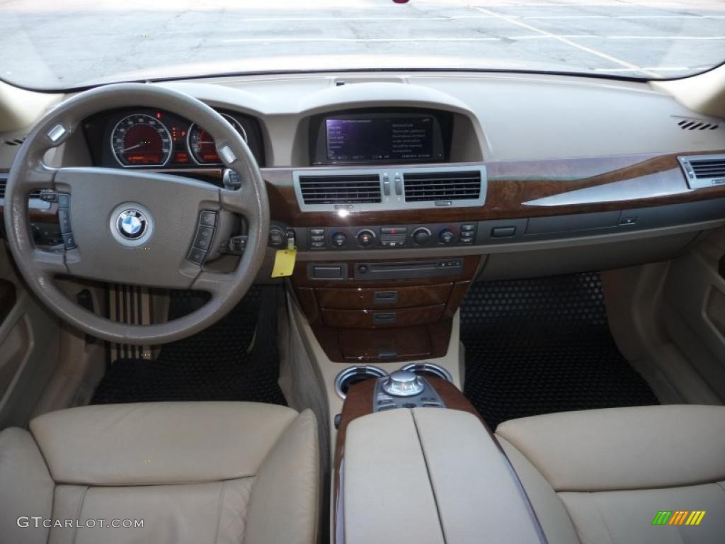 2005 BMW 7 Series 745Li Sedan Dark Beige/Beige III Dashboard Photo #42547533