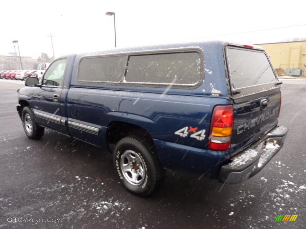 2000 Silverado 1500 LS Regular Cab 4x4 - Indigo Blue Metallic / Graphite photo #4