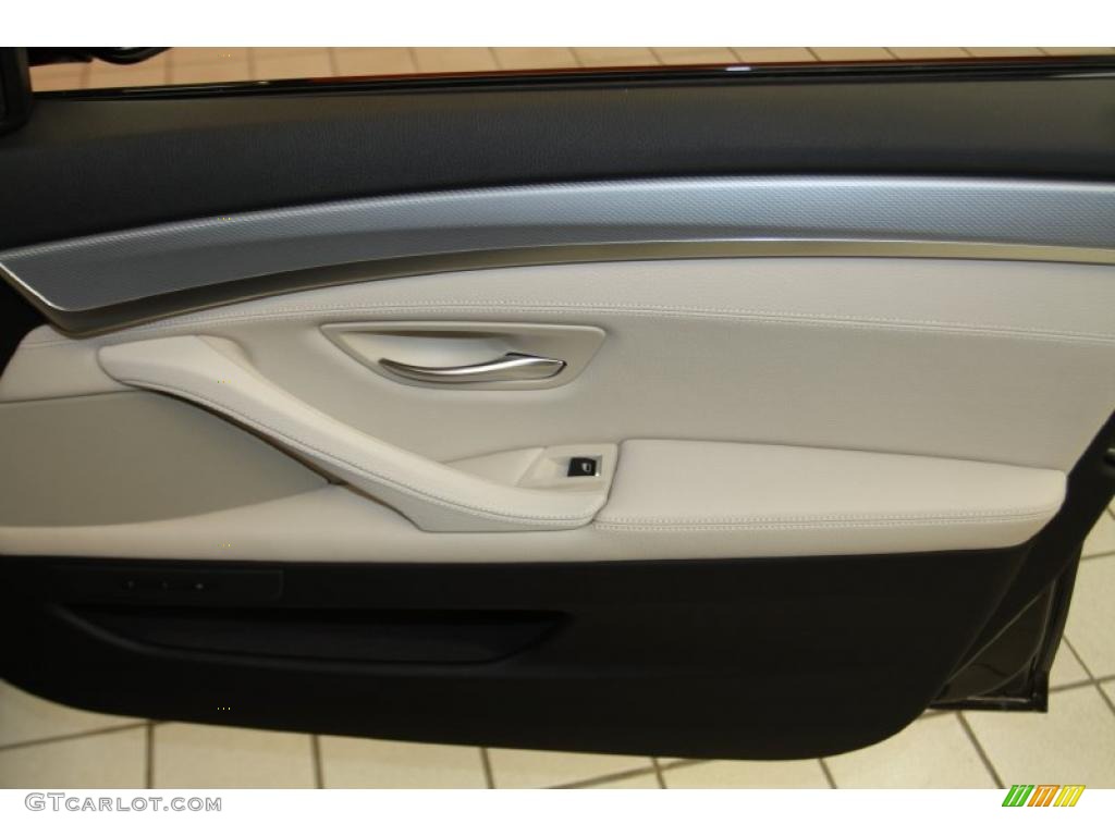 2011 5 Series 535i Sedan - Dark Graphite Metallic / Oyster/Black photo #12