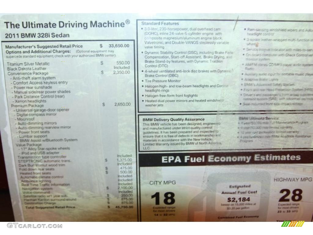 2011 3 Series 328i Sedan - Titanium Silver Metallic / Black photo #17