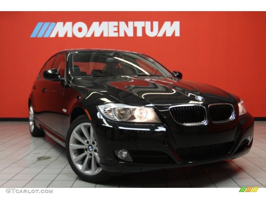2011 3 Series 328i Sedan - Jet Black / Black photo #1