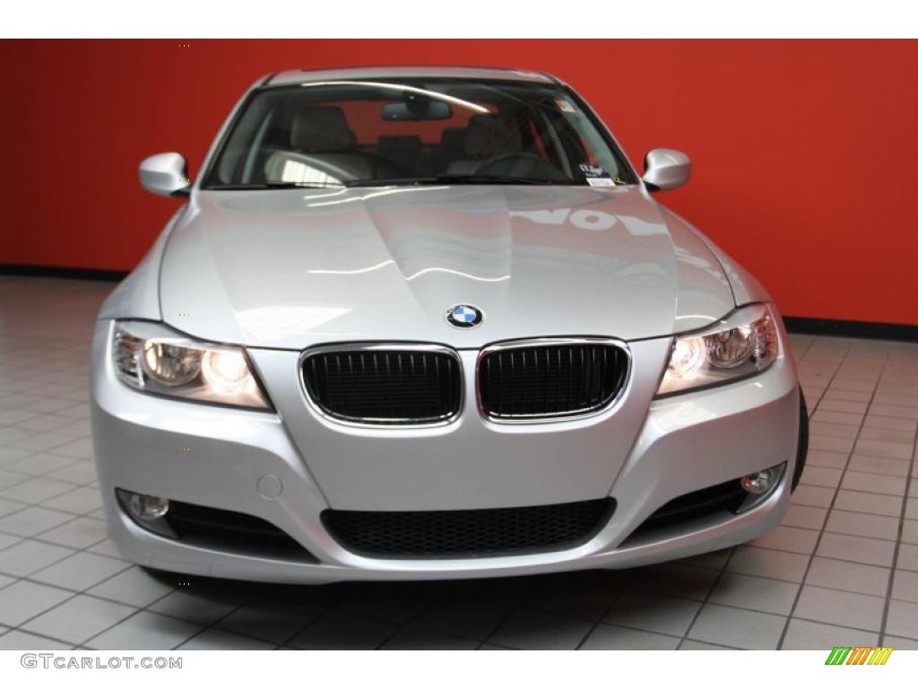 2011 3 Series 328i Sedan - Titanium Silver Metallic / Oyster/Black Dakota Leather photo #2