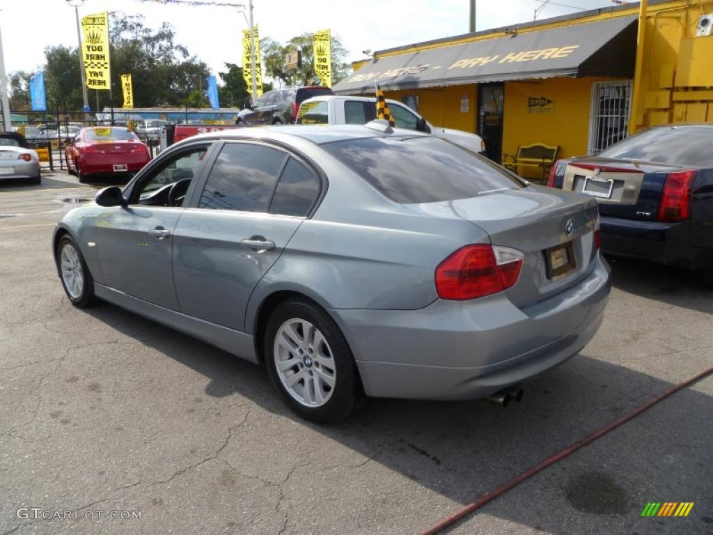 2006 3 Series 325i Sedan - Quartz Blue Metallic / Beige photo #4