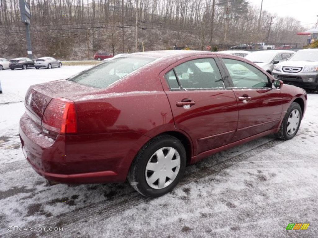 2005 Galant ES - Ultra Red Pearl / Gray photo #4