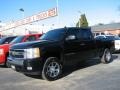 2008 Black Chevrolet Silverado 1500 Z71 Extended Cab 4x4  photo #2