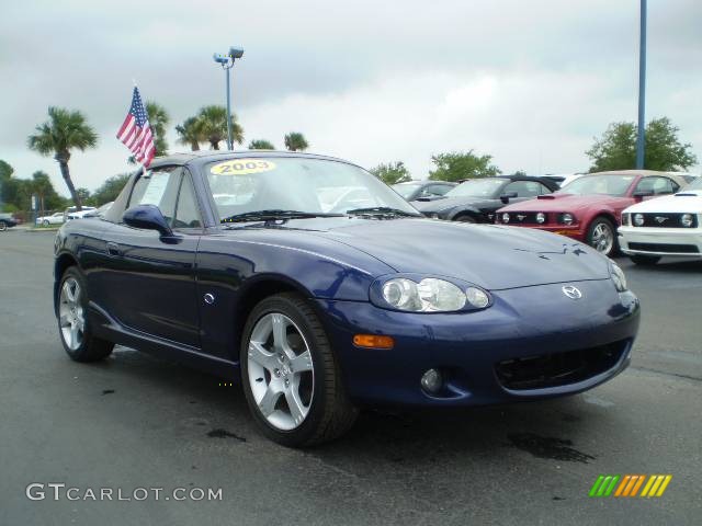 2003 MX-5 Miata Special Edition Roadster - Strato Blue Mica / Gray photo #1