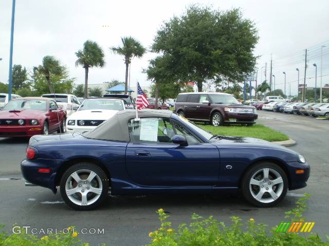 2003 MX-5 Miata Special Edition Roadster - Strato Blue Mica / Gray photo #2