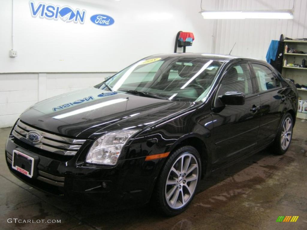2008 Fusion SE - Black Ebony / Charcoal Black photo #1