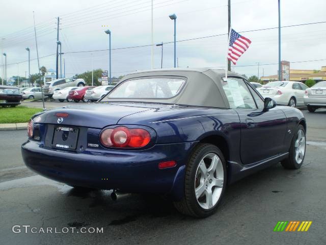2003 MX-5 Miata Special Edition Roadster - Strato Blue Mica / Gray photo #3