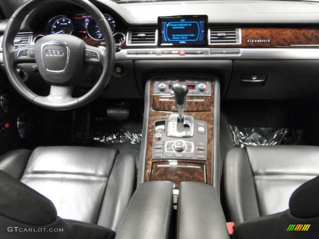 2008 Audi S8 5.2 quattro Black Dashboard Photo #42558085