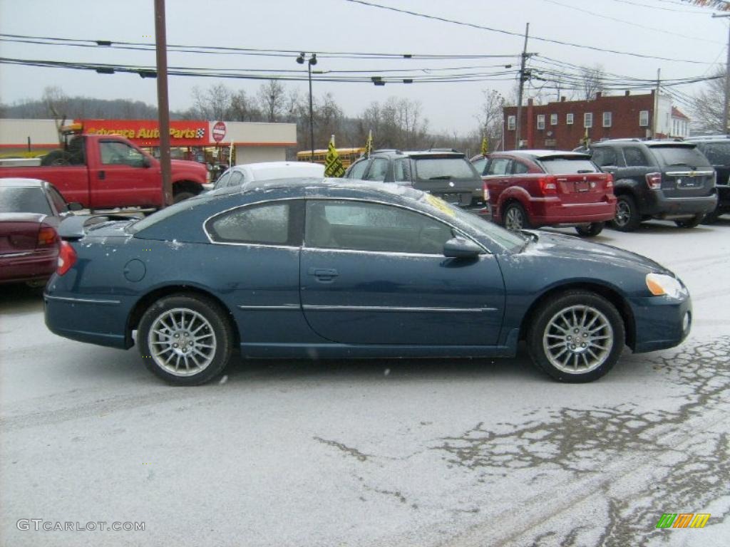 2003 Sebring LXi Coupe - Steel Blue Pearlcoat / Dark Taupe/Medium Taupe photo #6