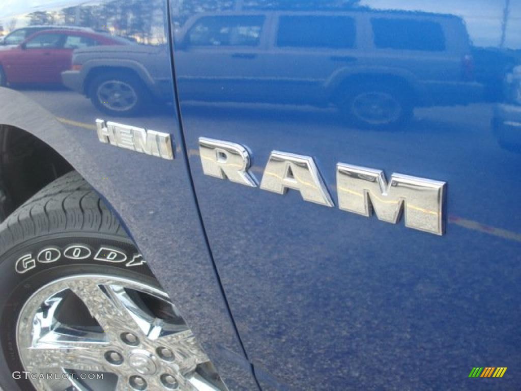2010 Ram 1500 Big Horn Crew Cab - Deep Water Blue Pearl / Light Pebble Beige/Bark Brown photo #24