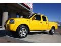 2002 Solar Yellow Nissan Frontier SC Crew Cab 4x4  photo #14