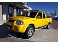 2002 Solar Yellow Nissan Frontier SC Crew Cab 4x4  photo #22