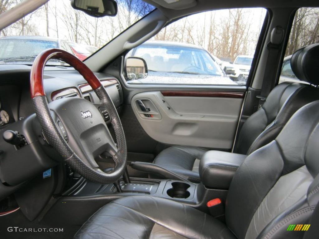 Dark Slate Gray Interior 2004 Jeep Grand Cherokee Overland 4x4 Photo #42561385