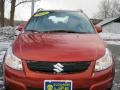 2008 Vivid Red Suzuki SX4 Crossover AWD  photo #16