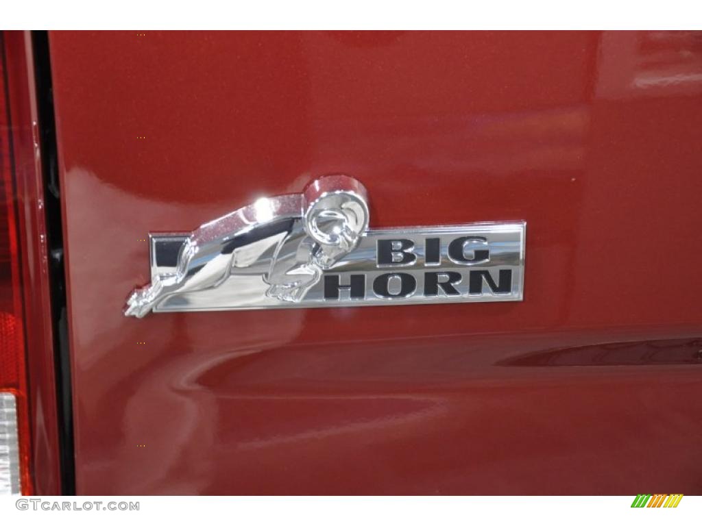 2011 Ram 1500 Big Horn Crew Cab - Deep Cherry Red Crystal Pearl / Dark Slate Gray/Medium Graystone photo #7