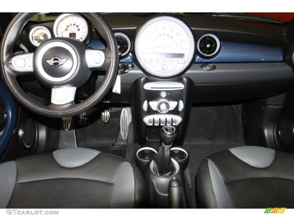 2009 Cooper S Convertible - Horizon Blue / Black/Grey photo #6