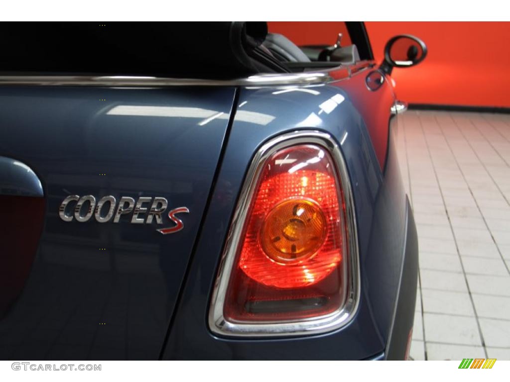 2009 Cooper S Convertible - Horizon Blue / Black/Grey photo #15